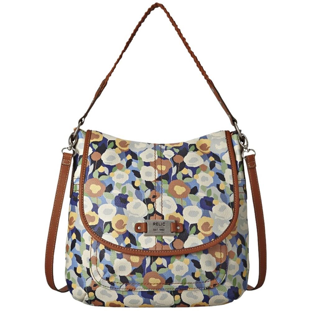 Relic Ella Convertible Strap Flap Front Crossbody Boho Retro Floral Bag